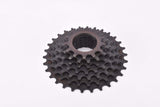 NOS Black Suntour 7-speed Accushift Plus (AP) Cassette with 13-30 teeth from the 1990s