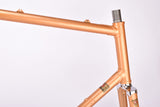 Metalic Orange Motobecane C4C / C5 vintage steel road bike frame in 61 cm (c-t) / 59.5 cm (c-c) with Columbus tubing and Huret dropoutsfrom 1978