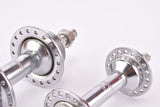 NOS Weco Nabe Chrome plated steel Hub set with english thread (BSA) solid axle and 36 holes from the 1950s - 1970s