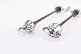 Campagnolo post cpsc quick release set Record / Super Record, #1001/3 & #1006/8 front and rear Skewer for 100 / 126 mm 1970s - 1980s