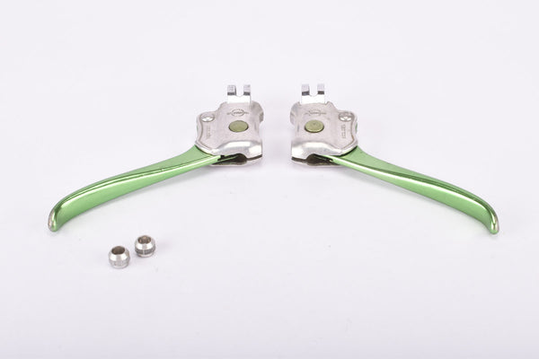 Weinmann AG Touring Handlebar Brake Lever Set green anodized from the 1970s