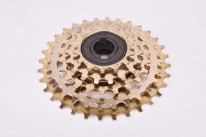 NOS Suntour Pro Compe #PC-5000 golden 5-speed Freewheel with 14-32 teeth and english thread from 1979