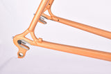 Metalic Orange Motobecane C4C / C5 vintage steel road bike frame in 61 cm (c-t) / 59.5 cm (c-c) with Columbus tubing and Huret dropoutsfrom 1978
