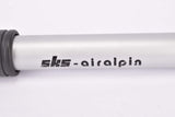 NOS SKS AirAlpin Silver Grey frame bike pump with universal rubber mount in 400mm