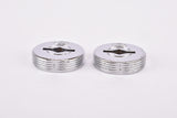NOS Sakae Ringyo SR Silver Chromed Metal Crank Dust Caps