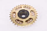 NOS Suntour Pro Compe #PC-5000 golden 5-speed Freewheel with 14-32 teeth and english thread from 1979