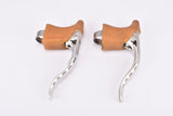 NOS Dia-Compe Gran Compe #NGC202 brake lever set with brown hoods from the 1980s