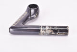 Black / dark anodized Chesini Precision pantographed 3ttt Record 84 #AR84 Stem in size 100mm with 25.8mm bar clamp size from the 1980s