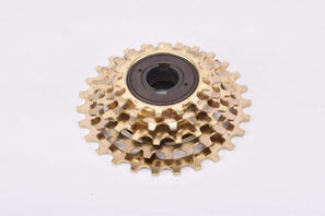 NOS Suntour Pro Compe #PC-5000 golden 5-speed Freewheel with 14-27 teeth and english thread from 1980
