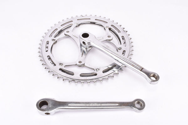 Solida 3-Arm Cottered chromed steel Crankset with 53/45 Teeth and 170 mm length from the 1970s