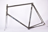 Metalic Black Benotto (Model 2700 Pista Professional??) vintage steel track bike frameset in 62.5 cm (c-t) / 61 cm (c-c) with Columbus Cromor tubing and Campagnolo dropouts from the 1990s
