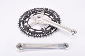 First Generation Shimano Dura-Ace #GA-200 Crankset with black drilled chainring in 52/42 teeth and 170mm length from 1976