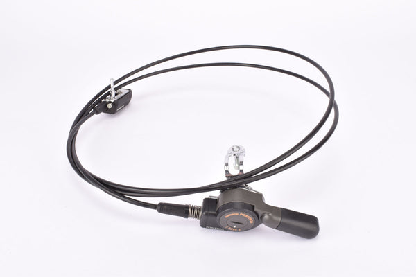 NOS Shimano Positron P500 #SL-P500 6-speed Handlebar mount clamp-on single thumb shifter and cable from 1988
