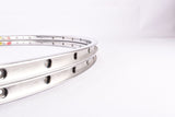 NOS Rigida silver polished Clincher Rim Set in 28"/622-13mm (700C) with 36 holes from the 1980s - 1990s