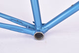 Blue (amour blauw) Gazelle Champion Mondial A-Frame frame set in 56 cm (c-t) / 54.5 cm (c-c) with Reynolds 531 tubing and Campagnolo drop outs from 1978