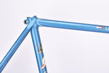 Blue (amour blauw) Gazelle Champion Mondial A-Frame frame set in 56 cm (c-t) / 54.5 cm (c-c) with Reynolds 531 tubing and Campagnolo drop outs from 1978