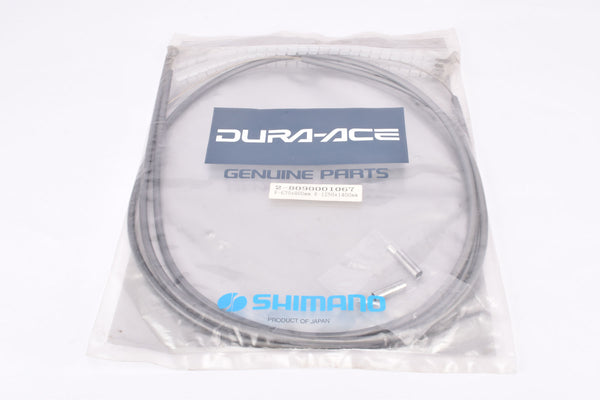 NOS/NIB dark grey Shimano SLR Dura-Ace 7400 (7402-Type) front and rear brake cable and housing set including aero handlebar guide #2-8090001067