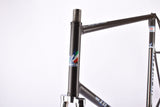 Metalic Black Benotto (Model 2700 Pista Professional??) vintage steel track bike frameset in 62.5 cm (c-t) / 61 cm (c-c) with Columbus Cromor tubing and Campagnolo dropouts from the 1990s