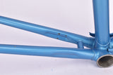 Blue (amour blauw) Gazelle Champion Mondial A-Frame frame set in 56 cm (c-t) / 54.5 cm (c-c) with Reynolds 531 tubing and Campagnolo drop outs from 1978