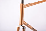 Metalic Orange Motobecane C4C / C5 vintage steel road bike frame in 61 cm (c-t) / 59.5 cm (c-c) with Columbus tubing and Huret dropoutsfrom 1978