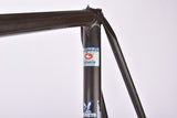 Metalic Black Benotto (Model 2700 Pista Professional??) vintage steel track bike frameset in 62.5 cm (c-t) / 61 cm (c-c) with Columbus Cromor tubing and Campagnolo dropouts from the 1990s