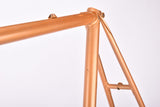 Metalic Orange Motobecane C4C / C5 vintage steel road bike frame in 61 cm (c-t) / 59.5 cm (c-c) with Columbus tubing and Huret dropoutsfrom 1978