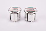 NOS Silver Chrome 3ttt italian flag handlebar Barend end plugs