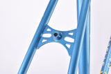 Blue (amour blauw) Gazelle Champion Mondial A-Frame frame set in 56 cm (c-t) / 54.5 cm (c-c) with Reynolds 531 tubing and Campagnolo drop outs from 1978