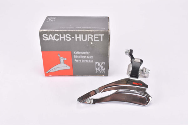 NOS/NIB Sachs-Huret Rival 7000 ATB MTB Umwerfer triple clamp-on front derailleur in 30mm (1 3/16") from the 1980s (Kettler, Hercules, Koga Miyata)