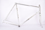 Silver anodized Vitus 979 Duralinox vintage aluminum frame set in 57.4 cm (c-t) 56 cm (c-c) with Vitus 979 Dural All Aluminium tubing from 1985
