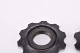 NOS Black Campagnolo C-Record and Croce d'Aune #2302007 rear derailleur bearing Pulley / Jockey Wheel Roller set from the 1990s