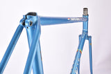 Blue (amour blauw) Gazelle Champion Mondial A-Frame frame set in 56 cm (c-t) / 54.5 cm (c-c) with Reynolds 531 tubing and Campagnolo drop outs from 1978