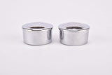 NOS Silver Chrom REG Italy Metal handlebar Barend end Plugs from the 1950s