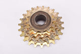 NOS Shimano first generation Dura-Ace #FA-100 5-speed golden Freewheel with 13-23 teeth and english/italian thread from the early  1970s