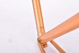 Metalic Orange Motobecane C4C / C5 vintage steel road bike frame in 61 cm (c-t) / 59.5 cm (c-c) with Columbus tubing and Huret dropoutsfrom 1978