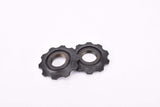 NOS Black Campagnolo C-Record and Croce d'Aune #2302007 rear derailleur bearing Pulley / Jockey Wheel Roller set from the 1990s
