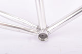 Silver anodized Vitus 979 Duralinox vintage aluminum frame set in 57.4 cm (c-t) 56 cm (c-c) with Vitus 979 Dural All Aluminium tubing from 1985