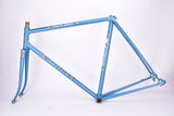 Blue (amour blauw) Gazelle Champion Mondial A-Frame frame set in 56 cm (c-t) / 54.5 cm (c-c) with Reynolds 531 tubing and Campagnolo drop outs from 1978