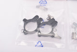 VeloOrange Hinged Water Bottle Cage Clamps in 28.6 or 31.8, Silver, Black
