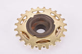 NOS Shimano first generation Dura-Ace #FA-100 5-speed golden Freewheel with 13-23 teeth and english/italian thread from the early  1970s