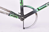 Black and neon green full pantographed Chesini Capriolo Special MTB Hardtail frame set in 49.0 cm (c-t) / 47.5 cm (c-c) with Columbus Cromor OR tubing from the late 1980s