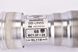 NOS/NIB Shimano #BB-UN55 sealed cartridge Bottom Bracket in 118 mm with english thread from 2016