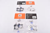VeloOrange Hinged Water Bottle Cage Clamps in 28.6 or 31.8, Silver, Black