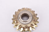 NOS Shimano Dura-Ace #MF-7150 5-speed golden Freewheel with 13-19 teeth and english/italian thread from 1980