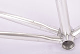Silver anodized Vitus 979 Duralinox vintage aluminum frame set in 57.4 cm (c-t) 56 cm (c-c) with Vitus 979 Dural All Aluminium tubing from 1985