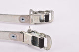 NOS white AFA leather toe clip straps