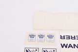 NOS Bunch of Wanderer Werke Chemnitz Rahmen und Gabel Aufkleber Steel frame and Fork Decals (28 pcs)