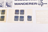 NOS Bunch of Wanderer Werke Chemnitz Rahmen und Gabel Aufkleber Steel frame and Fork Decals (28 pcs)