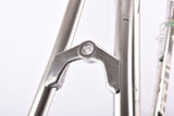 Silver anodized Vitus 979 Duralinox vintage aluminum frame set in 57.4 cm (c-t) 56 cm (c-c) with Vitus 979 Dural All Aluminium tubing from 1985