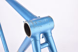 Blue (amour blauw) Gazelle Champion Mondial A-Frame frame set in 56 cm (c-t) / 54.5 cm (c-c) with Reynolds 531 tubing and Campagnolo drop outs from 1978